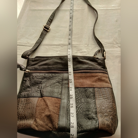 LEATHER PATCHWORK PURSE - Picture 5 of 10